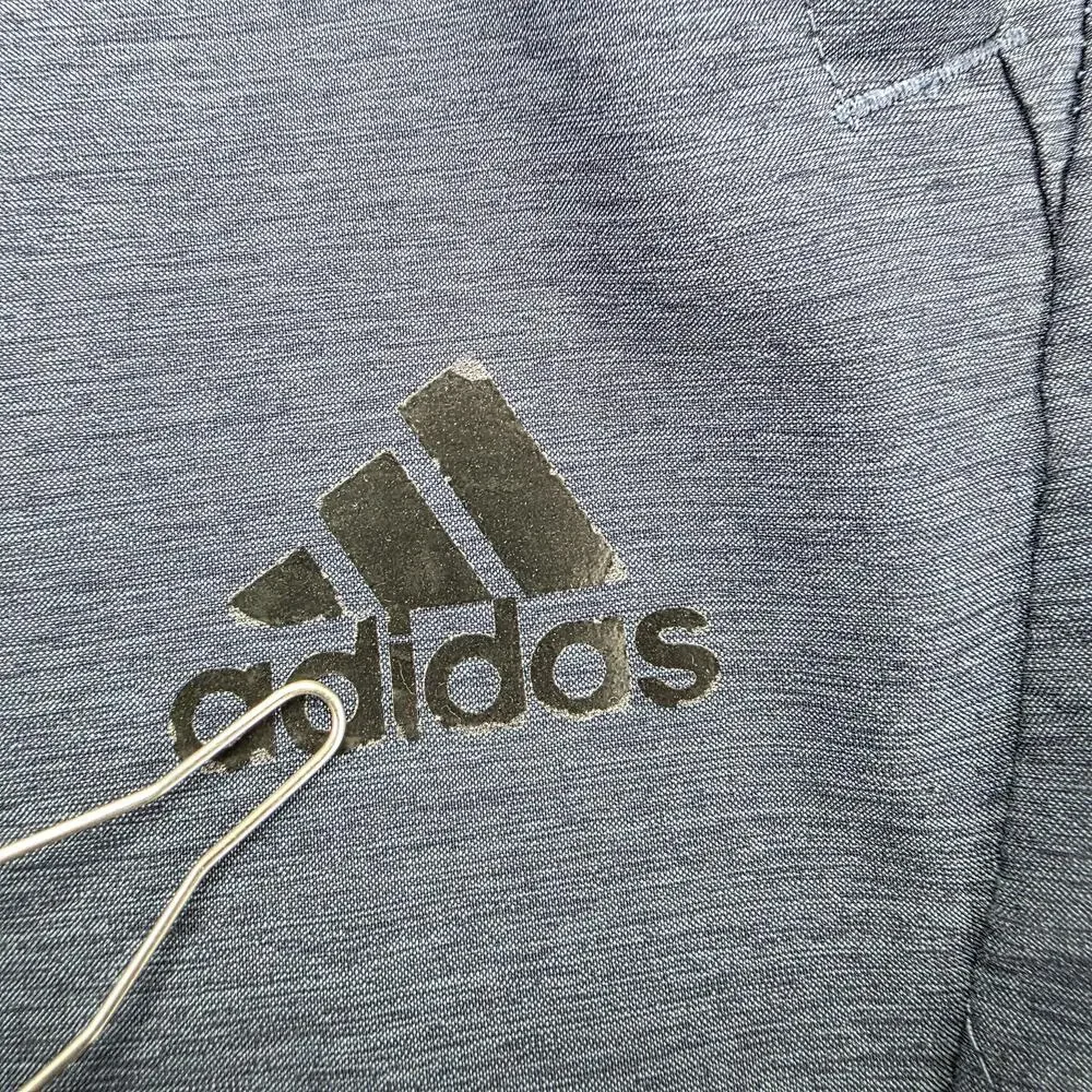 Adidas Shorts Mens Medium Blue Athletic Training Zip Pocket Logo Running